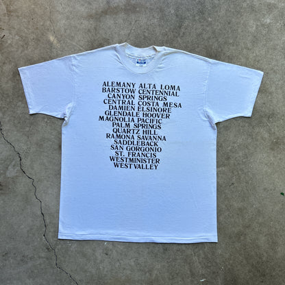 Vintage 90s Inland Empire Sprint Swimming Meet, Town Tour T-shirt