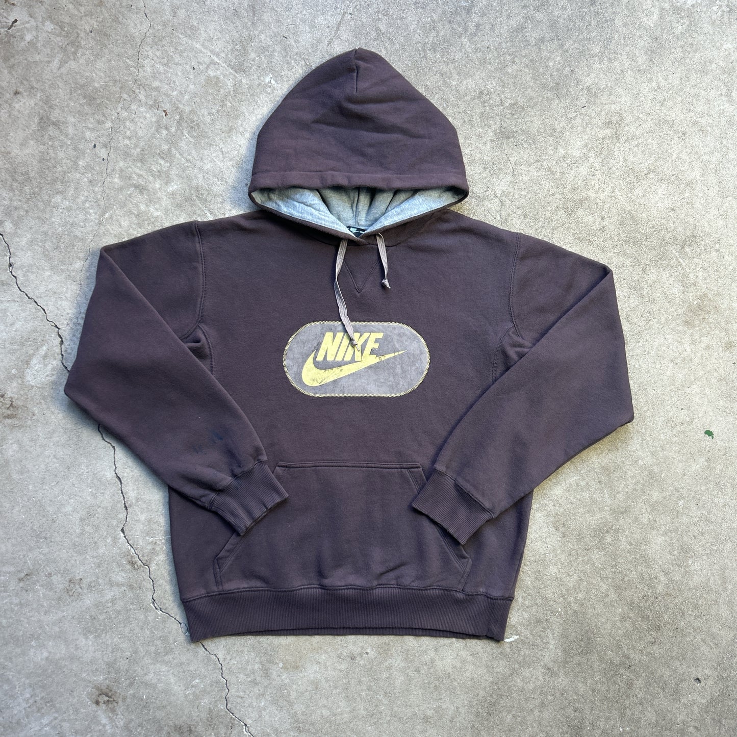 Vintage 90s Brown Nike Hoodie Jumper