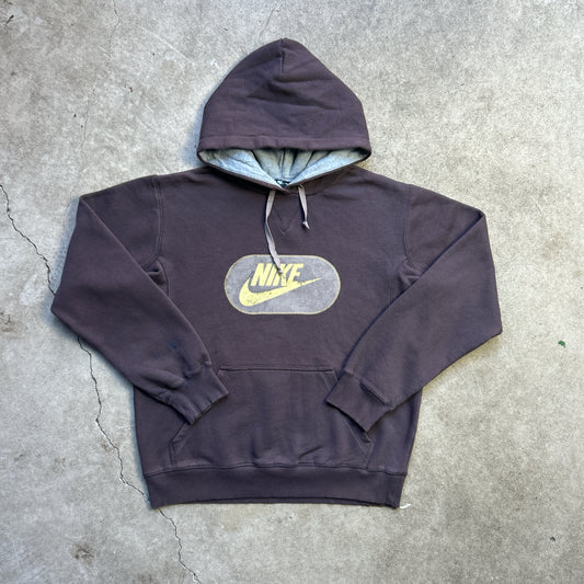 Vintage 90s Brown Nike Hoodie Jumper