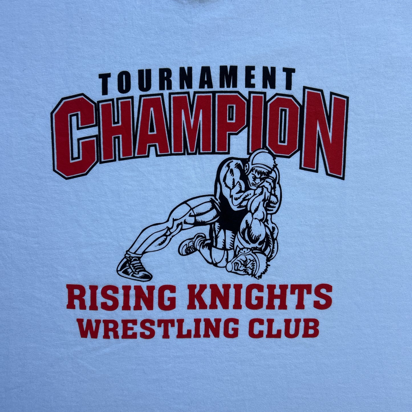 Vintage 2000s Tournament Champion Rising Knights Wrestling Club T-shirt