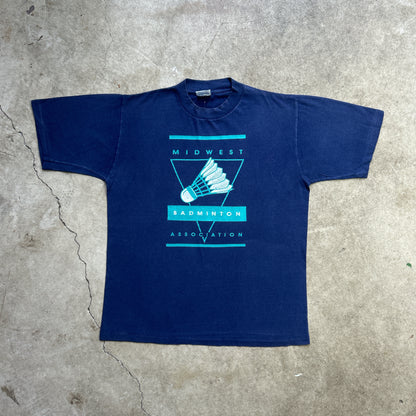 Vintage 90s USA Midwest Association Badminton T-shirt