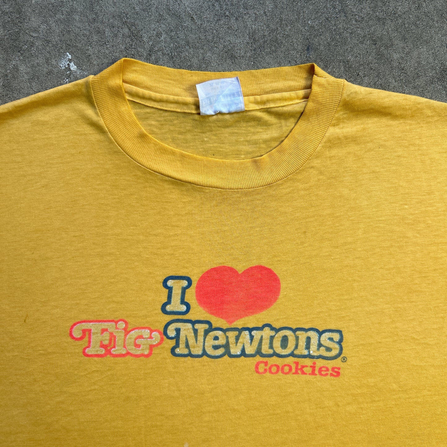 Vintage Rare 80s I Love Fig Newtons Cookies T-shirt
