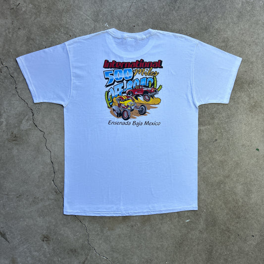 Vintage 2000s International 500 Miles OFF-ROAD, Ensenada Baja Mexico T-shirt