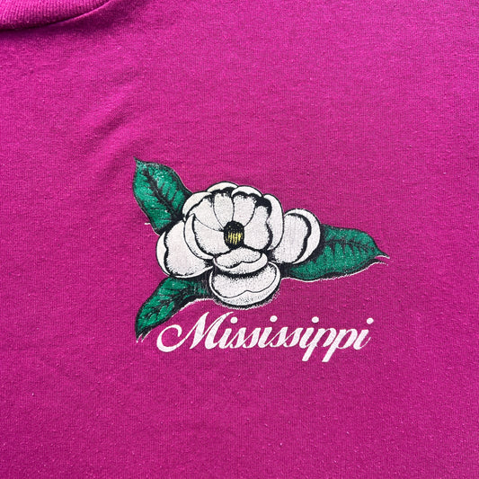 Vintage 80s Mississippi, America, Flower T-shirt
