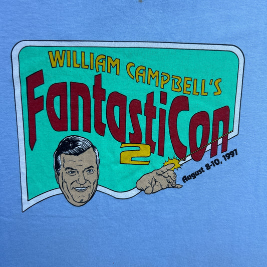 Vintage 90s Williams Campbell's Fantasticon 2 1997, Science Fiction Convention T-shirt
