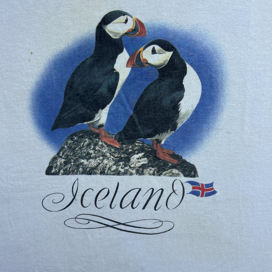 Vintage 80s Puffin Bird, Iceland T-shirt