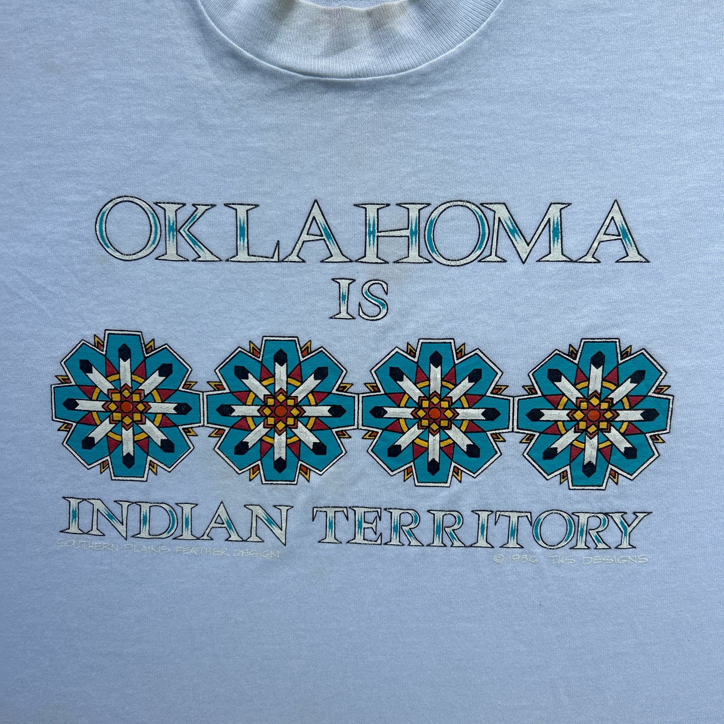 Vintage 80s Oklahoma, Is Indian Territory T-shirt