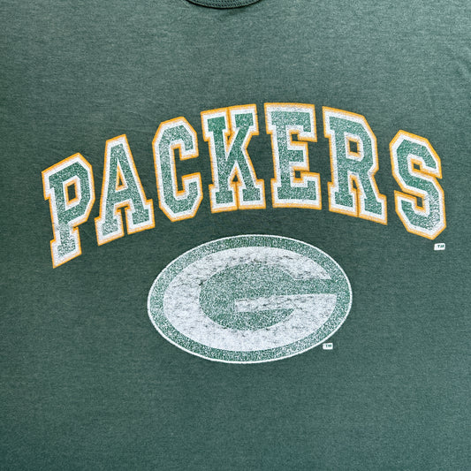 Vintage 80s USA NFL, Green Bay Packers Team Merchandise Graphic Print T-shirt