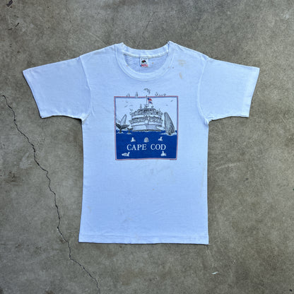 Vintage 80s Cape Cod Marine Life X Cruise Ship 1989 T-shirt