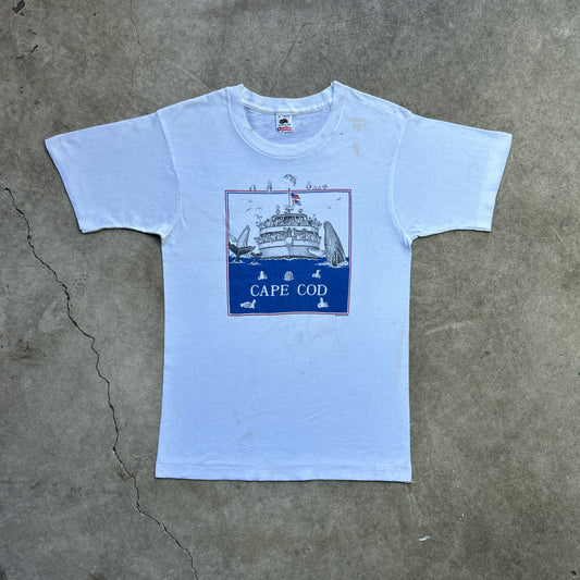 Vintage 80s Cape Cod Marine Life X Cruise Ship 1989 T-shirt