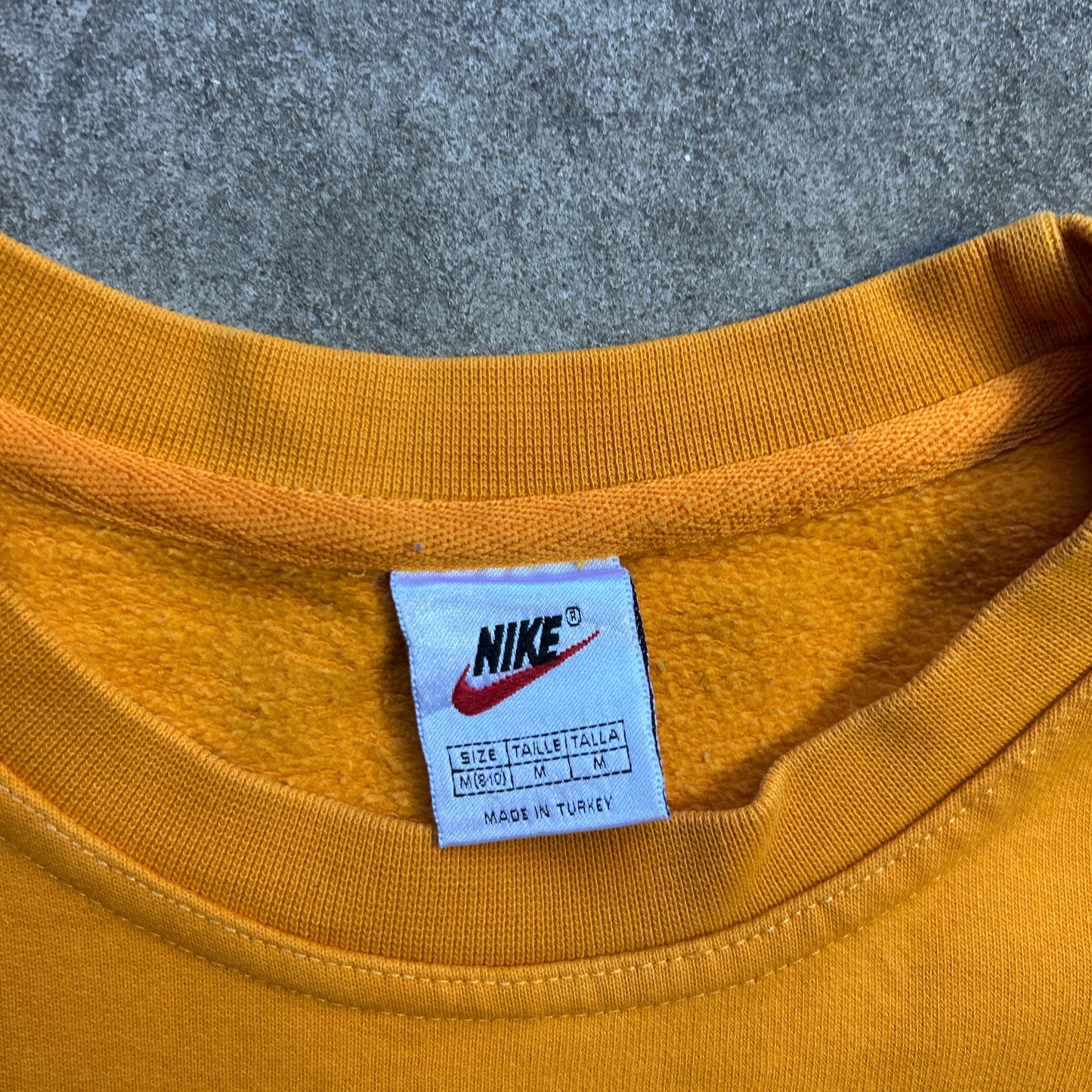Vintage 90s Mustard Nike Sweatshirt