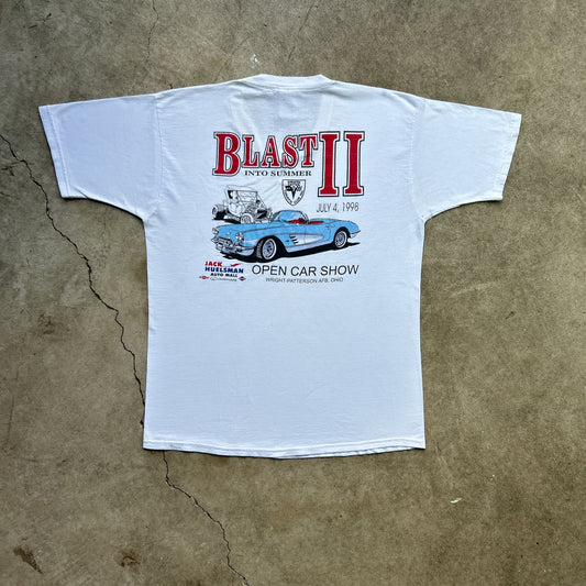 Vintage 90s July 4th 1998 Blast Into Summer 2 Open Car Show T-shirt