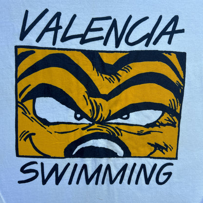 Vintage 90s Valencia Swimming, Art Print Long Sleeve T-shirt
