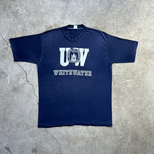 Vintage 80s University Of Wisconsin White Water T-shirt