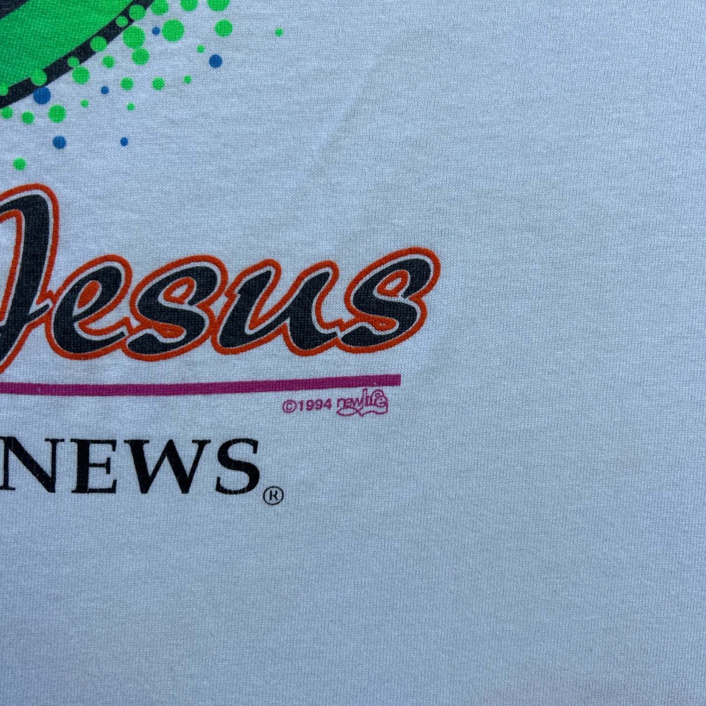 Vintage 90s "Get A Life" Follow Jesus, Camp Good News T-shirt