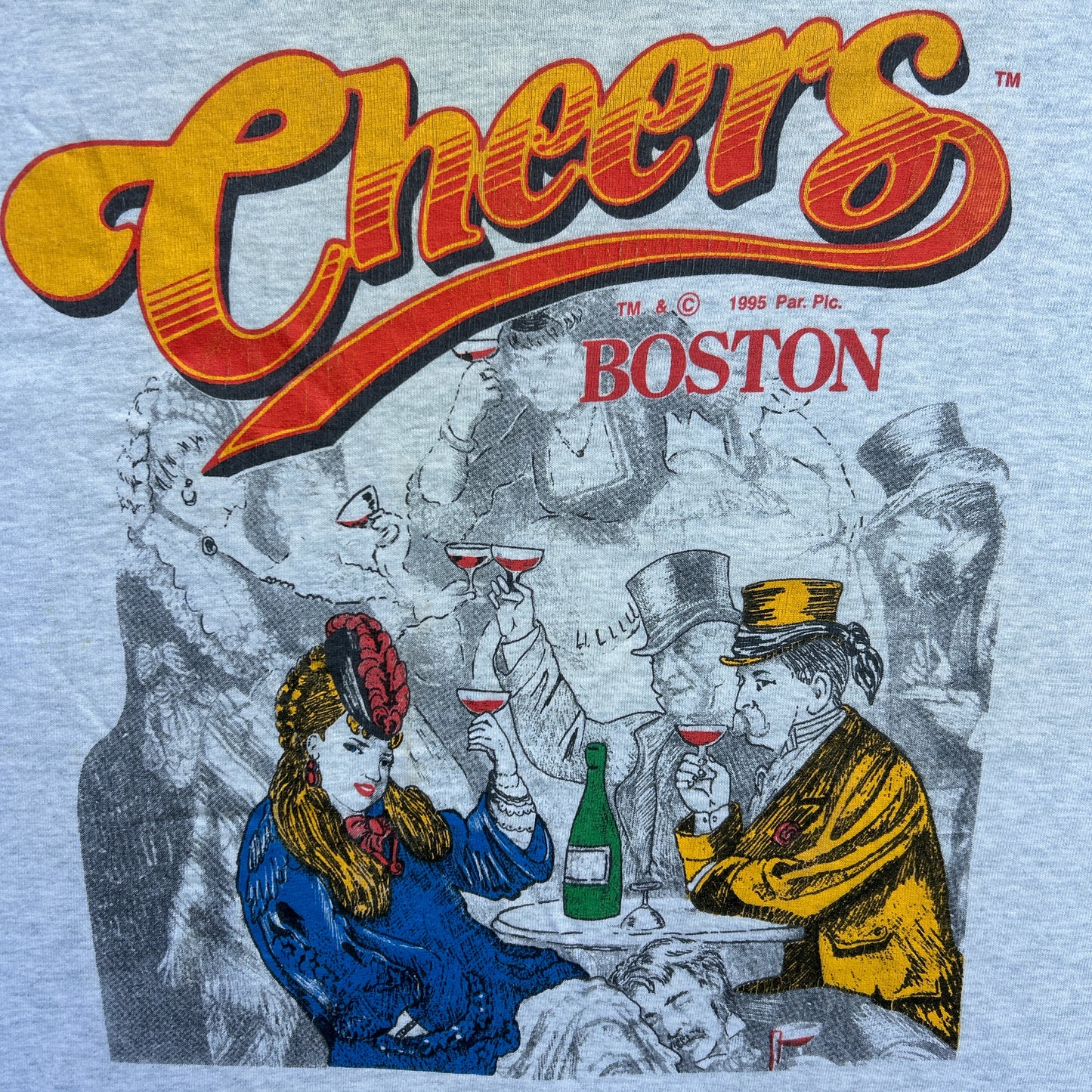 Vintage 90s Cheers, Boston, USA, CBS Studios Tv T-shirt