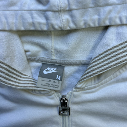 Vintage 90s Women's All White Nike Hoodie Jumper&nbsp;