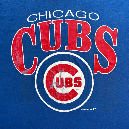 Vintage 80s MLB Baseball USA Chicago Cubs 1988 T-shirt