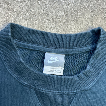 Vintage 2000s Black Nike Crewneck Sweatshirt