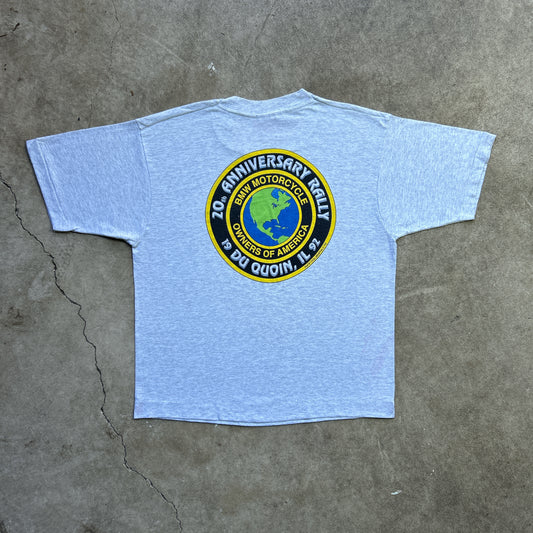 Vintage 90s BMW Motorcycles Owners Of America 20th Anniversary Rally 1992 T-shirt