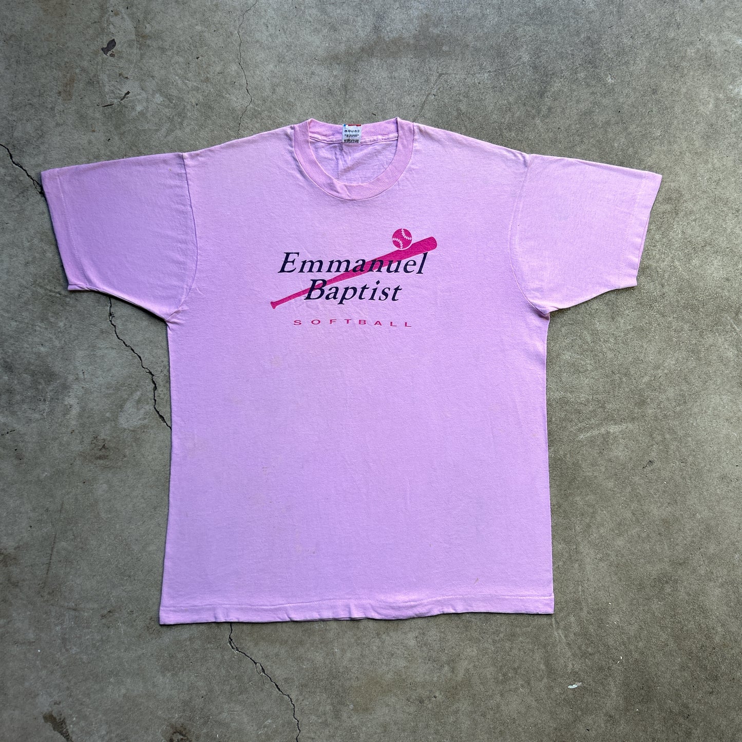 Vintage 90s Emmanuel Baptist, Softball Religion T-shirt