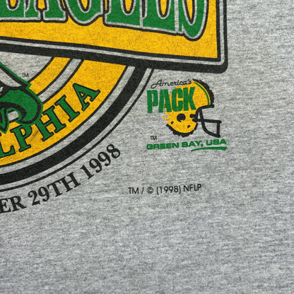 Vintage 90s NFL GreenBay Packers Vs Philadelphia Eagles Match 1998 T-shirt