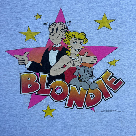 Vintage 90s Blondie Comic Strip x TV Show 1994 Graphic Print Promotional Merchandise T-shirt