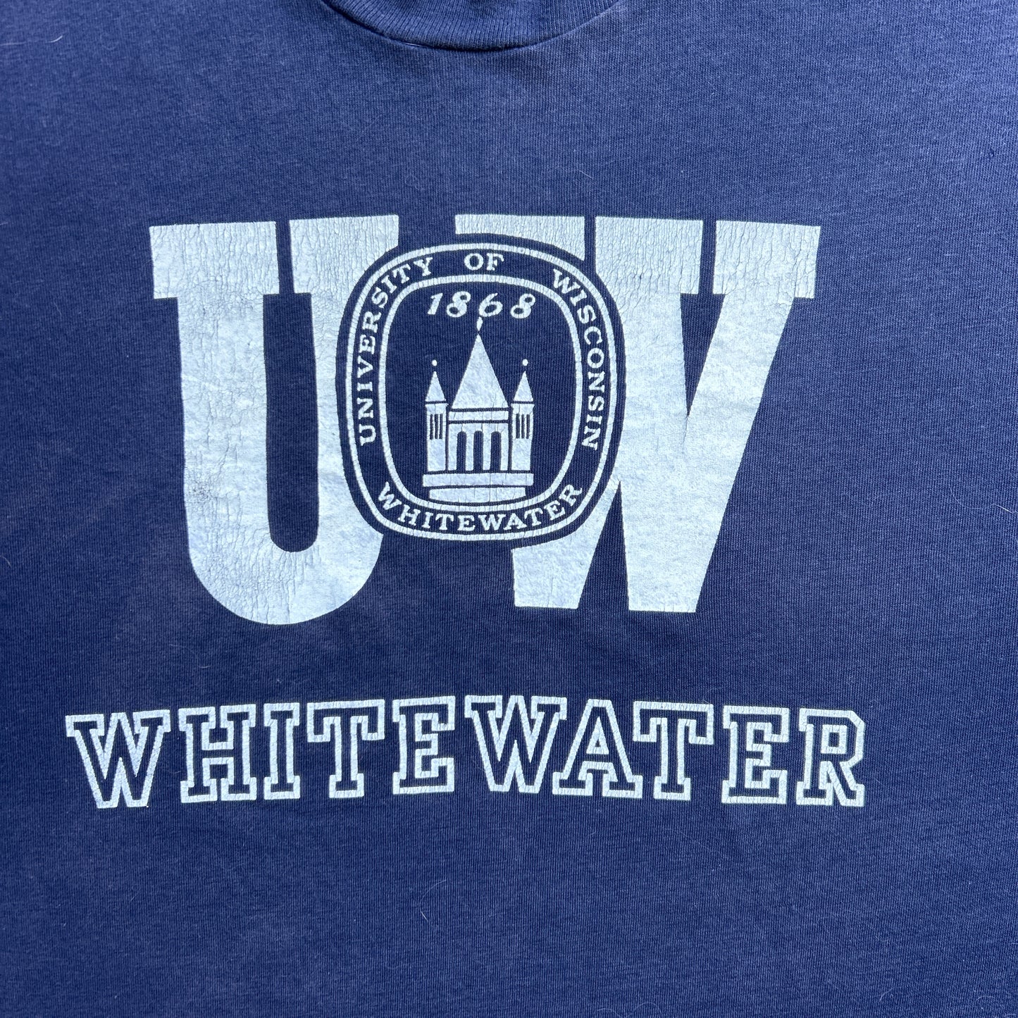 Vintage 80s University Of Wisconsin White Water T-shirt