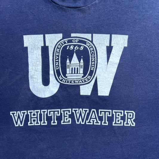 Vintage 80s University Of Wisconsin White Water T-shirt
