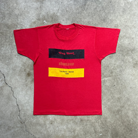 Vintage 80s “Das Boot” Düsseldorf 1989 Taufen / Reise T-Shirt