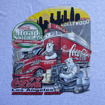 Vintage 90s COCA-COLA, Polar Bears Driving, Road Scholar Skill Competition LA T-shirt