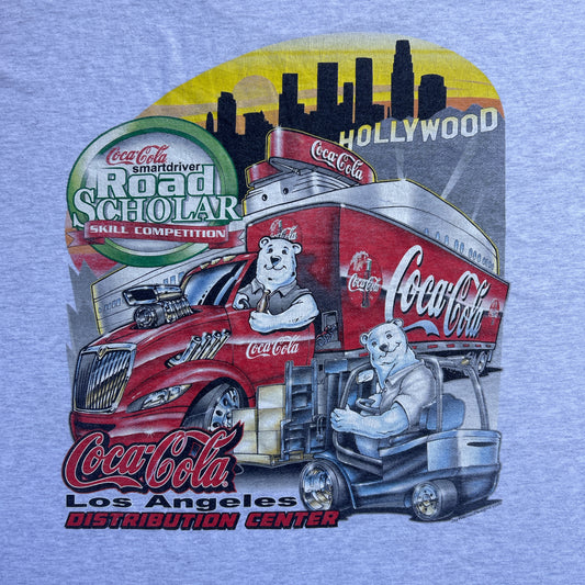 Vintage 90s COCA-COLA, Polar Bears Driving, Road Scholar Skill Competition LA T-shirt