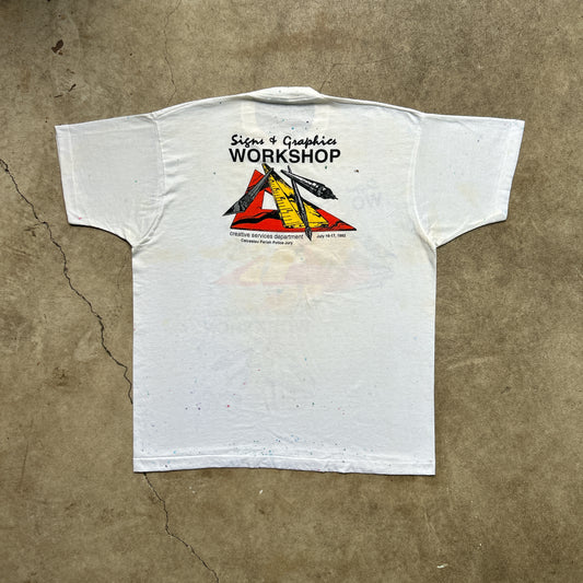 Vintage 90s Signs and Graphics Workshop, Art School 1992 T-shirt