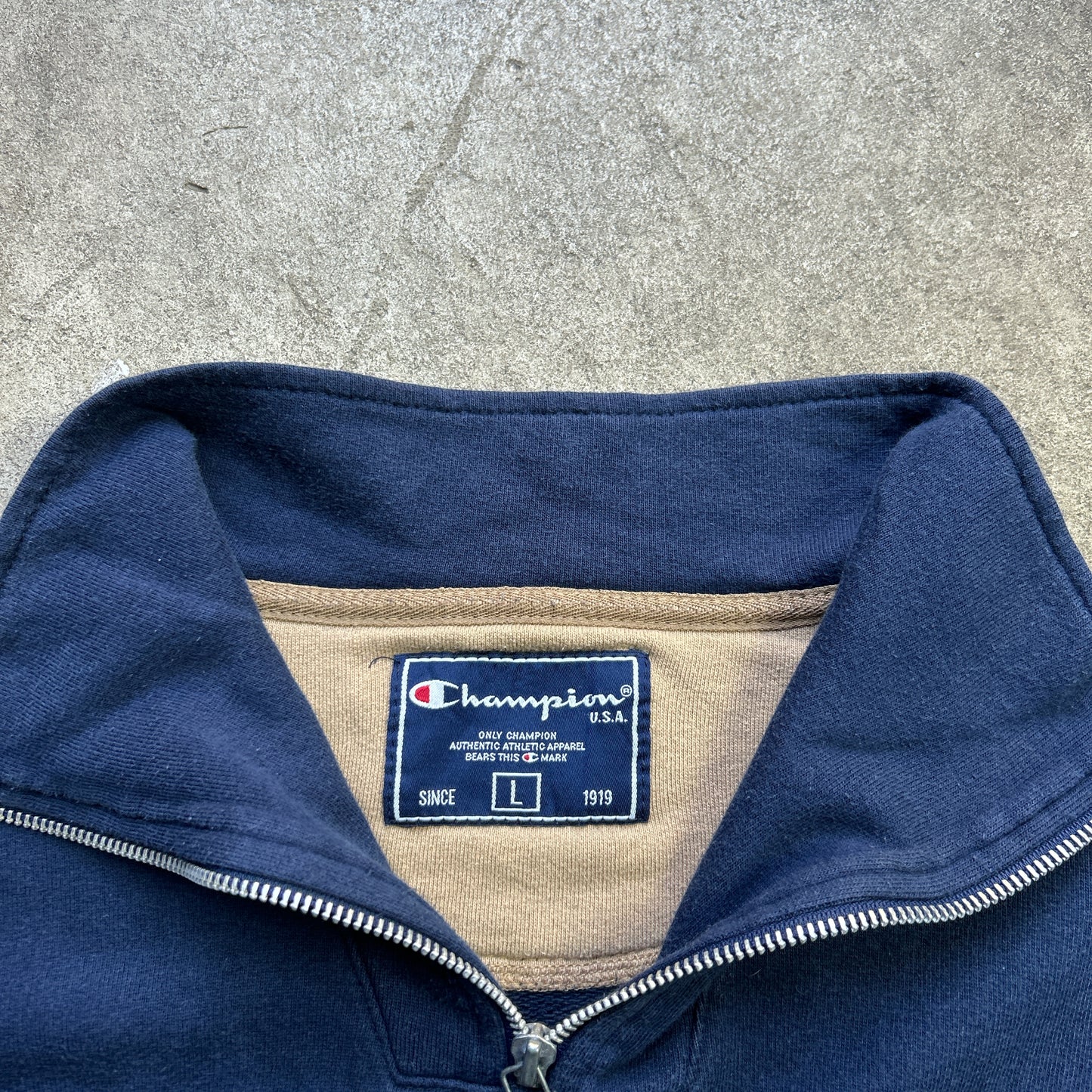 Vintage 90s Quater Zip Champion Sweatshirt
