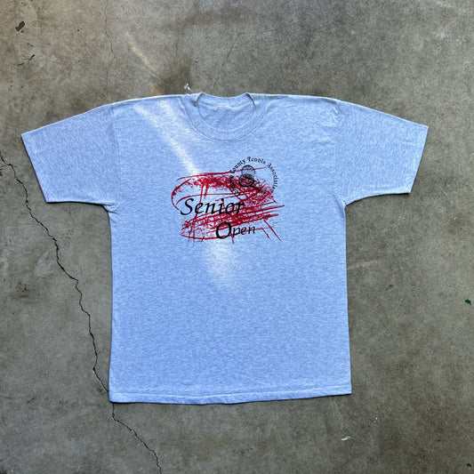 Vintage 80s Lebanon County Tennis Association, Senior Open Competition T-shirt