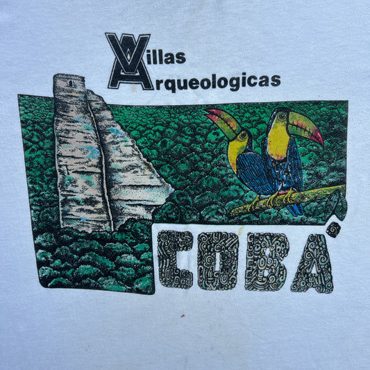 Vintage 80s Villas Arqueologicas Coba, Cuba, South American Rainforest T-shirt