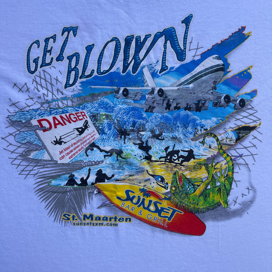 Vintage 2000s St. Maarten Bar and Grill "Get Blown" T-shirt