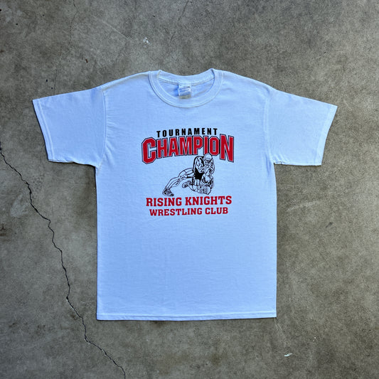 Vintage 2000s Tournament Champion Rising Knights Wrestling Club T-shirt