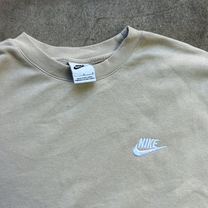 Vintage 2000s Cream Nike Crewneck Sweatshirt