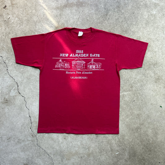 Vintage 80s New Almaden Days, Historic New Almaden 1985,  "Gone But Not Forgotten" T-shirt