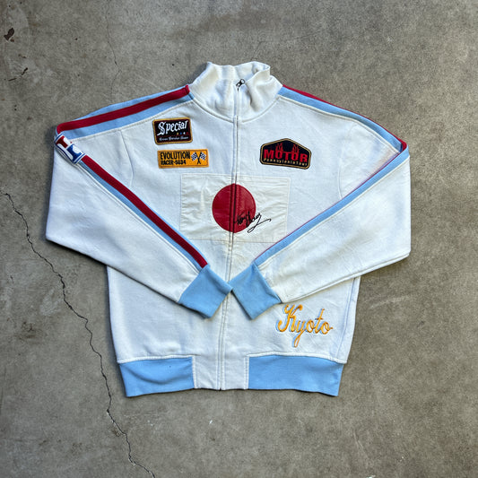 Vintage 90s Kyoto Japan Evolution Racer-SG34 #128 Jersey Jumper