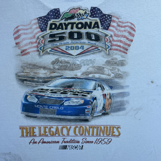 Vintage 2000s Daytona 500 "The Legacy Continues" Nascar 2004 T-shirt