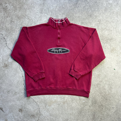 Vintage 2000s Eddie Bauer Golf Quater Zip Jumper