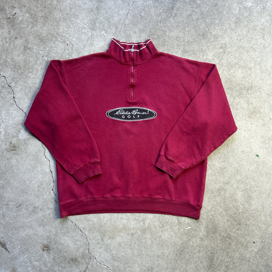 Vintage 2000s Eddie Bauer Golf Quater Zip Jumper