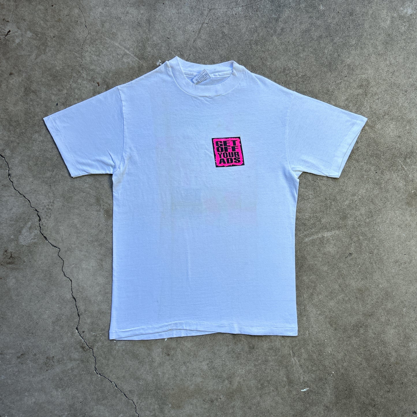 Vintage 90s Get Off Yours Ads USA Run Club  T-shirt