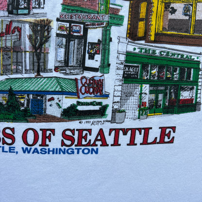 Vintage 90s The Pubs Of Seattle,  USA 1993 T-shirt