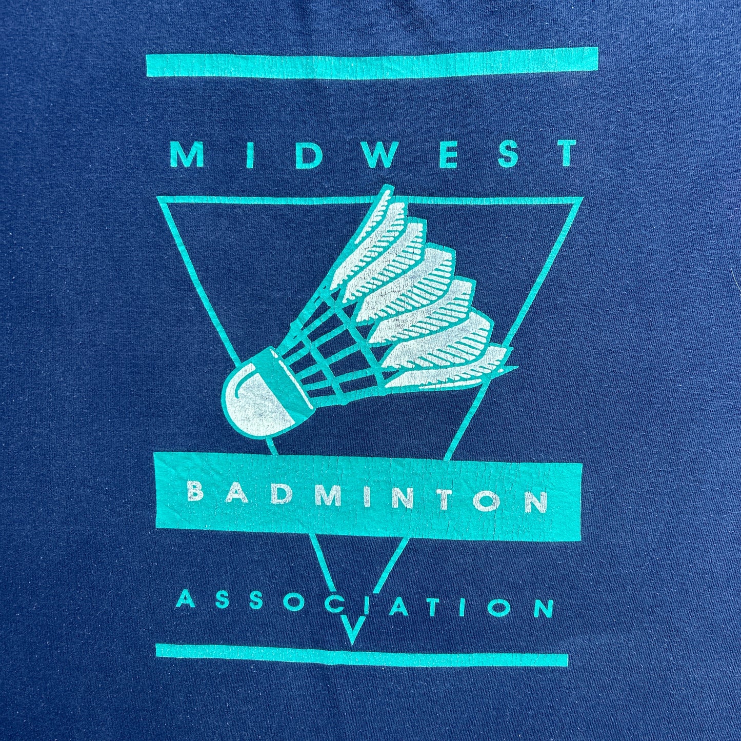 Vintage 90s USA Midwest Association Badminton T-shirt