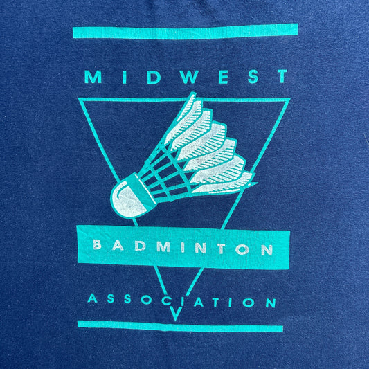 Vintage 90s USA Midwest Association Badminton T-shirt
