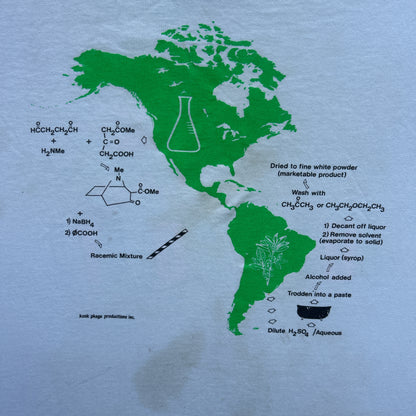Vintage 90s Dinosaur Scientist "Just Do It" South American Chemistry T-shirt