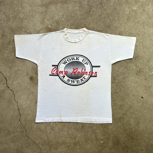 Vintage 80s USA America, Work Up A Sweat, Camp Robinson 1988 T-shirt